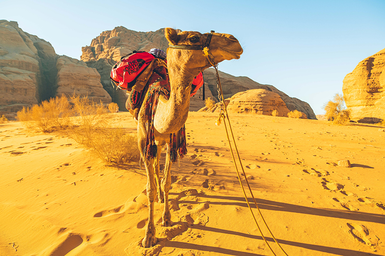 Base Camp Duffel on expedition in Wadi Rum, Jordan, shot by Tim Kemple